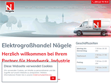 Tablet Screenshot of naegele-elektro.de